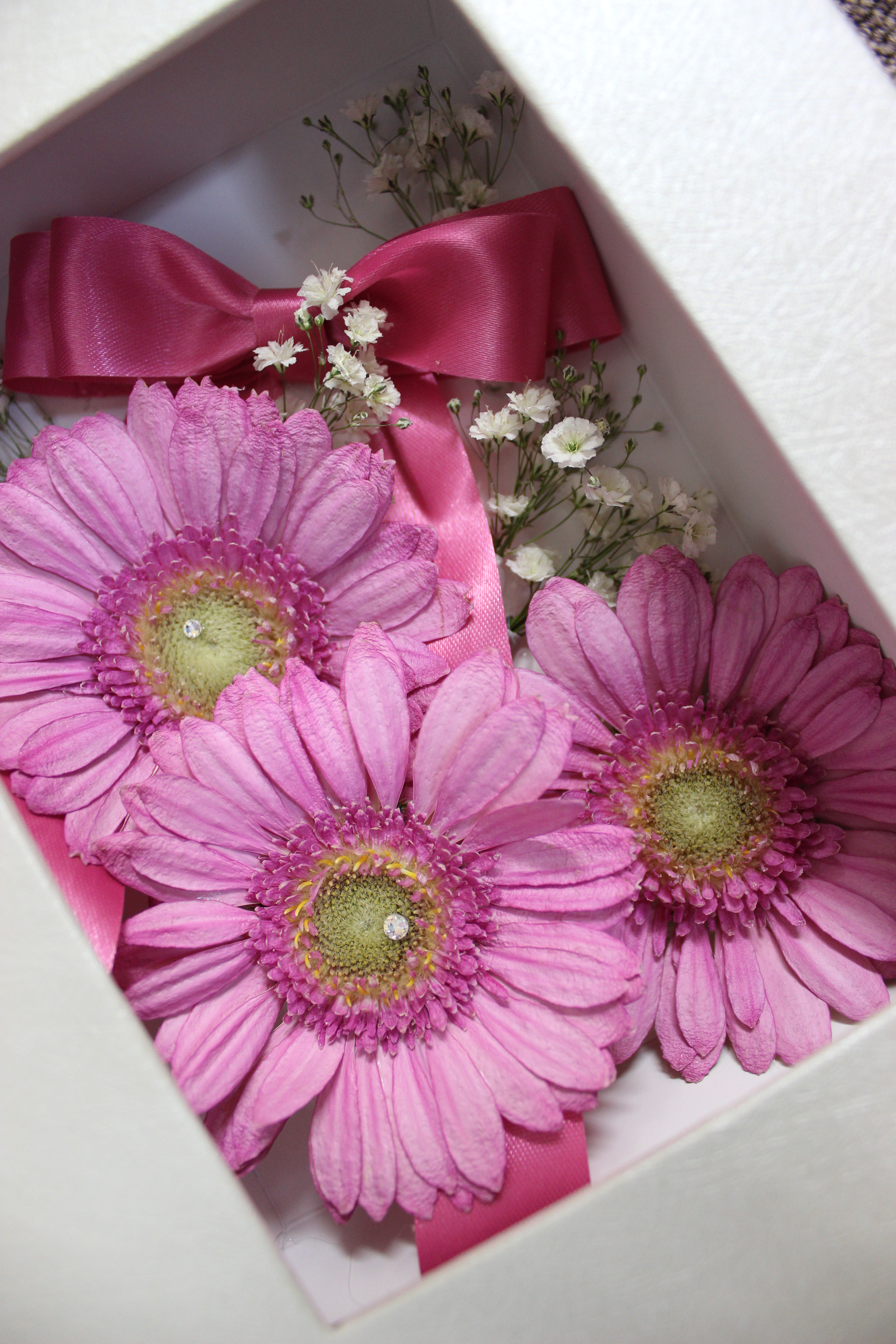 ガーベラの作品集 レカンフラワー専門 名古屋 教室 販売 お花を保存しプレゼントに最適